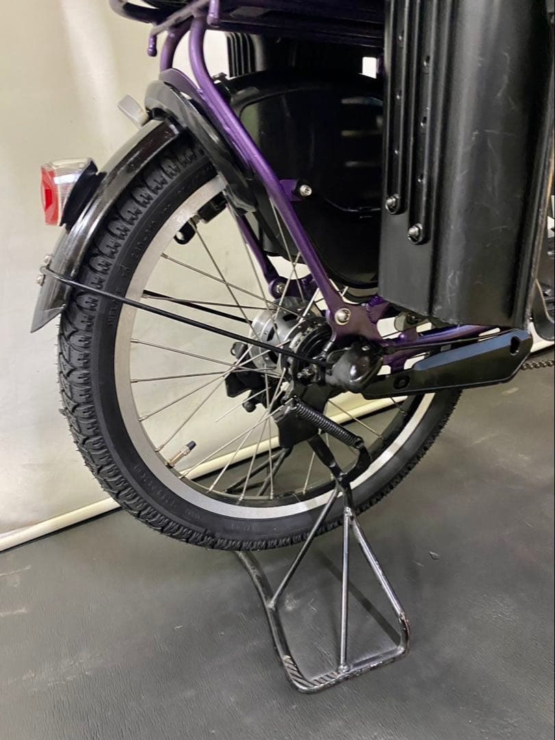 1年保証 ヤマハ　パスキッス　20インチ　子供乗せ　紫色　電動アシスト自転車