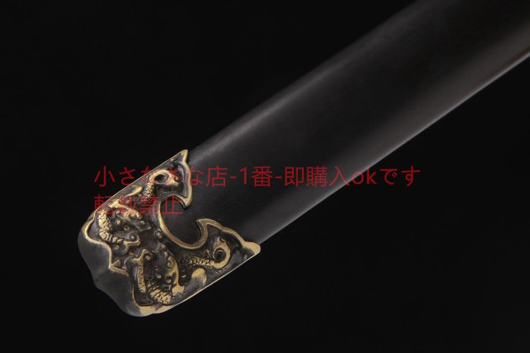 君弘唐横刀烏木金銅装百錬模様鋼 古兵器 武具 刀装具 日本刀 模造刀 居合刀