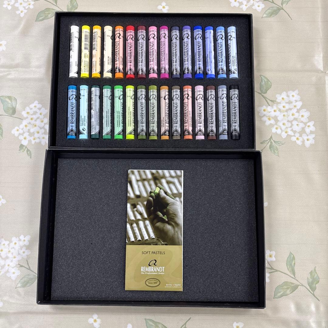 レンブラント　ソフトパステル30色セット(基本色)（未使用）