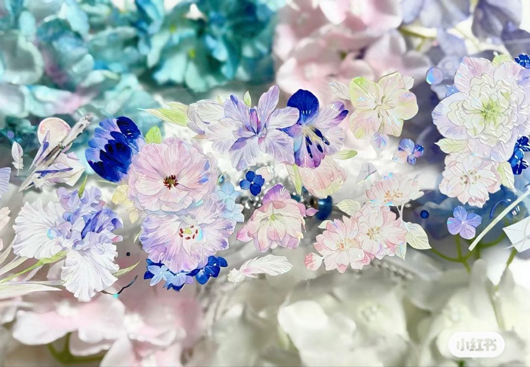 海外マスキングテープ巻売り 小菫 フラワー 人物マスキングテープ549