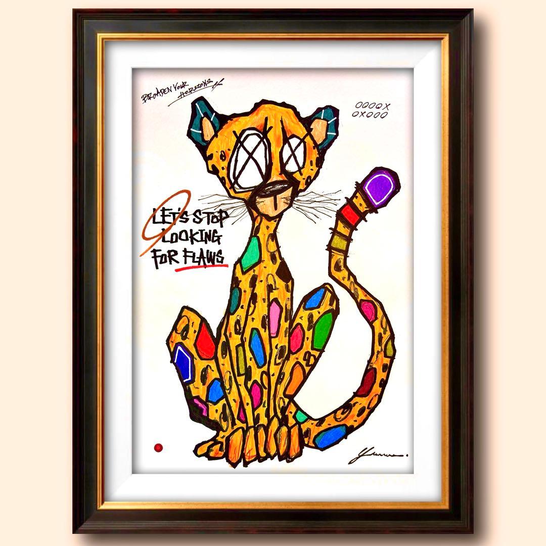 う*ん様 「 美しさが目覚めるとき 」｜絵画 原画 抽象画 絵 動物画 ドローイ