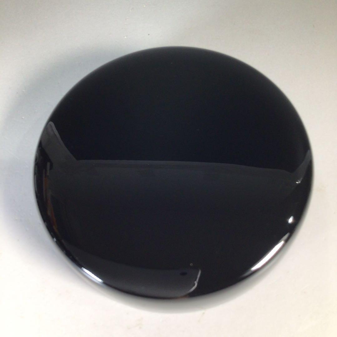 Ｎ４８５　棗　『塗師　照屋和那作』『真塗』『平棗』　共箱　茶道具