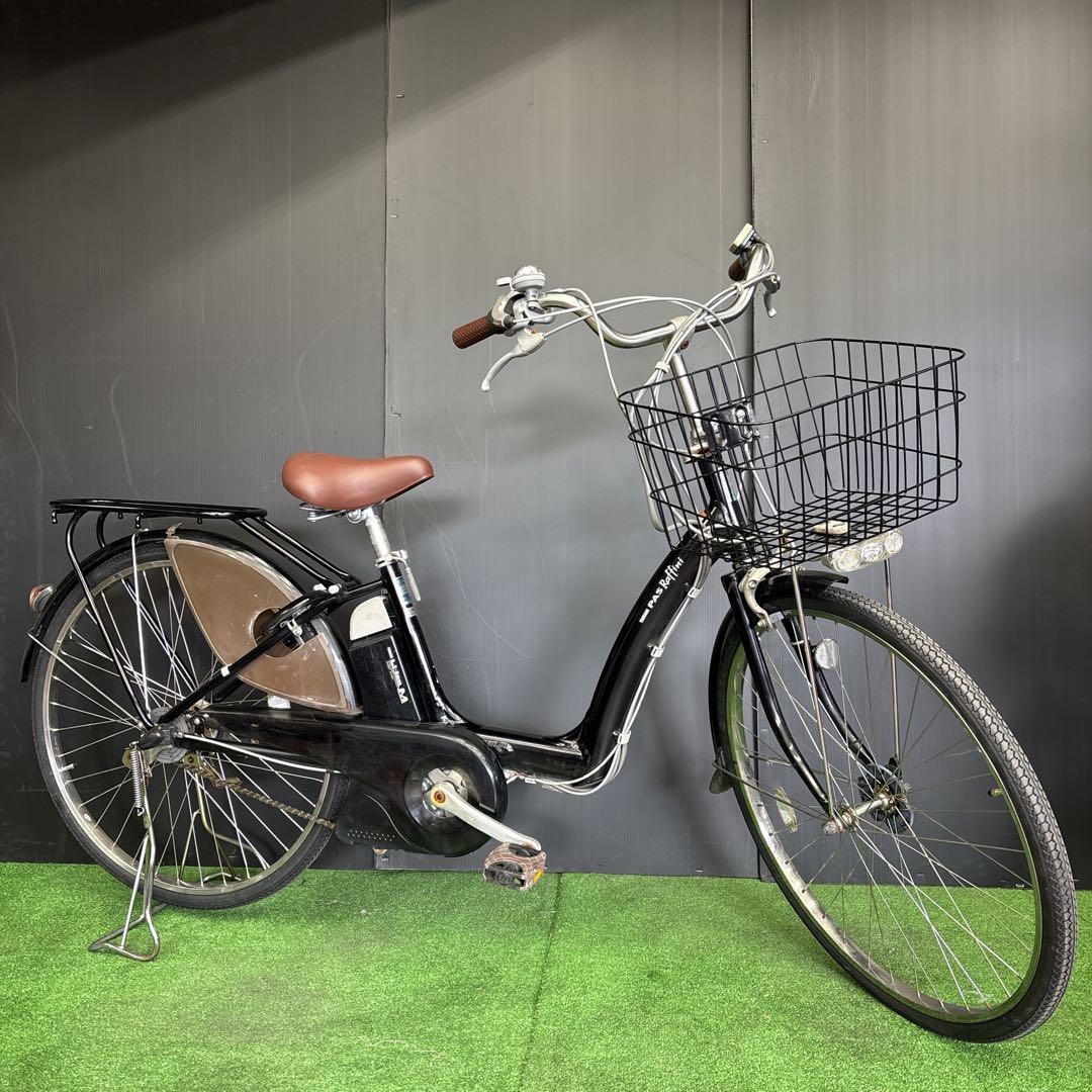 電動自転車 YAMAHA PAS Raffini ブラック 3人乗り対応　43★