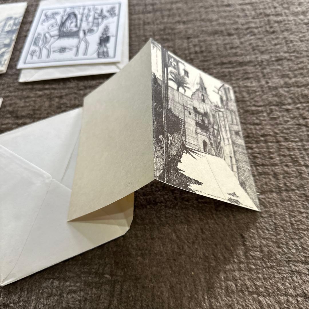 希少 Elhamy Naguib 作 線画 11点 印刷 1970年代 古画