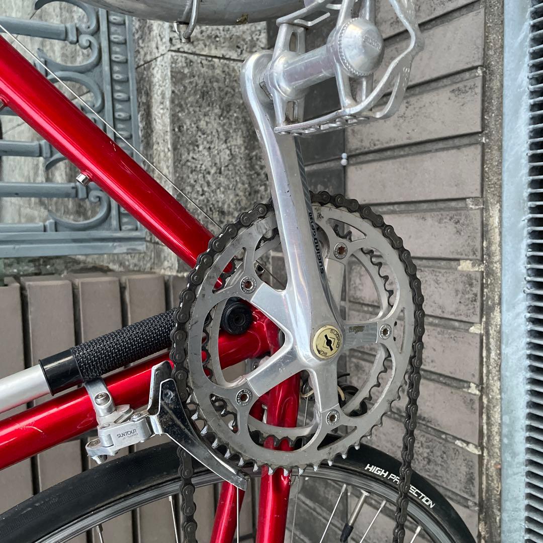 レッド スポーツバイク Suntour Sprint
