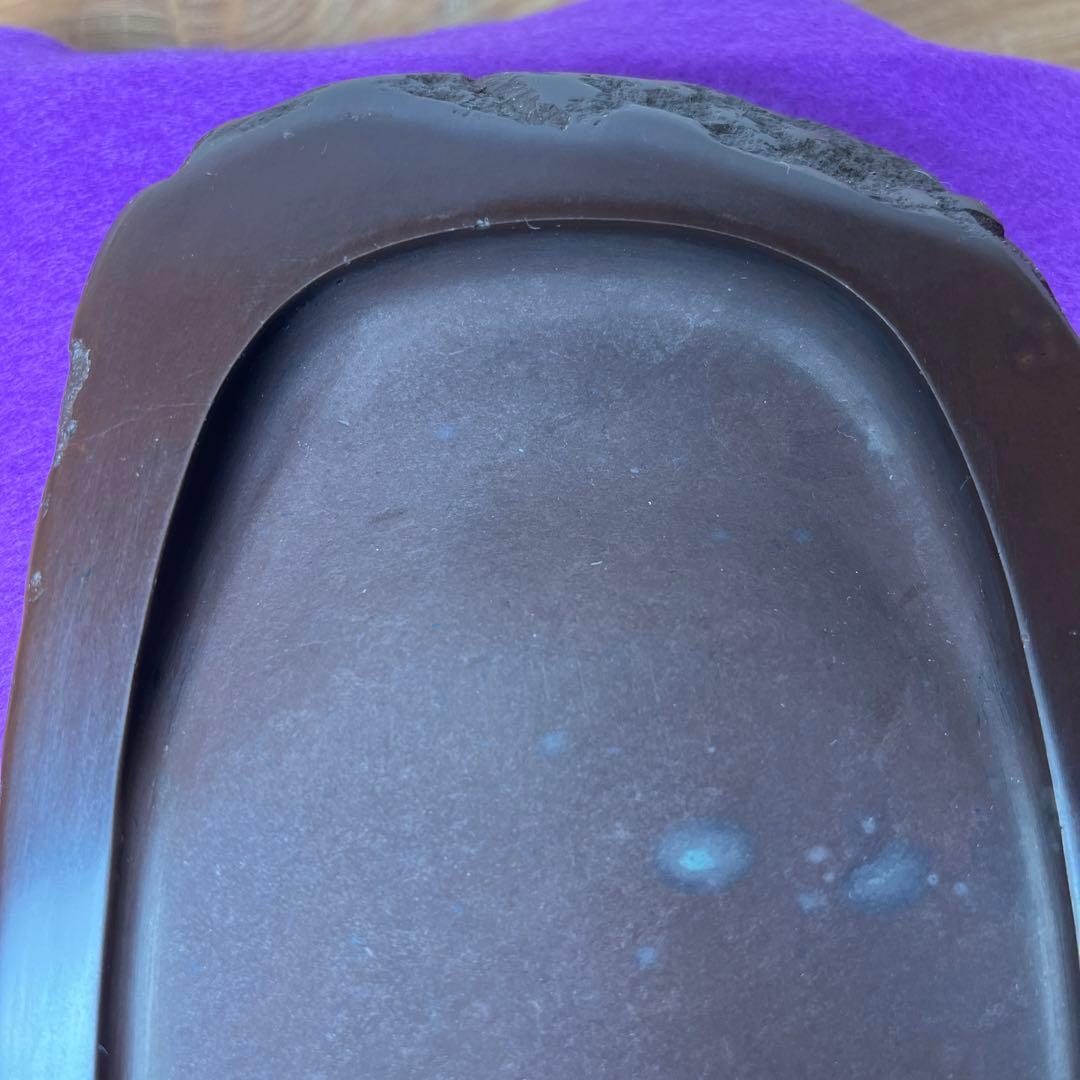 ⭕️赤間硯　[銘祥風] 楠製硯　伝統工芸士　昭竜山　下井百合昭　四六大