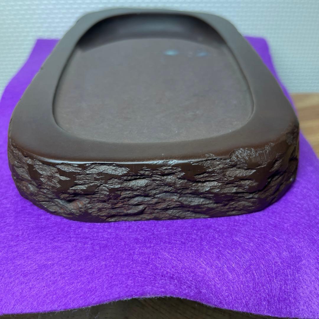 ⭕️赤間硯　[銘祥風] 楠製硯　伝統工芸士　昭竜山　下井百合昭　四六大