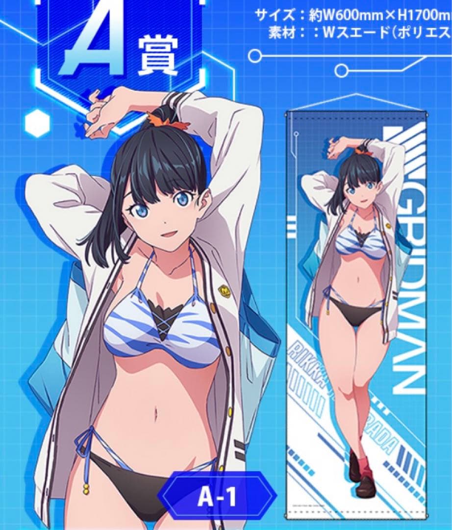 SSSS.GRIDMAN グリッドマン　くじメイト　ロングタペストリー　宝多六花