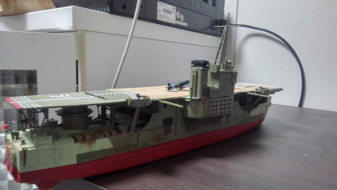 【ワンオフ】完成品　陸軍　護衛　空母　しんあきつ丸　揚陸艦　船　模型　仮想