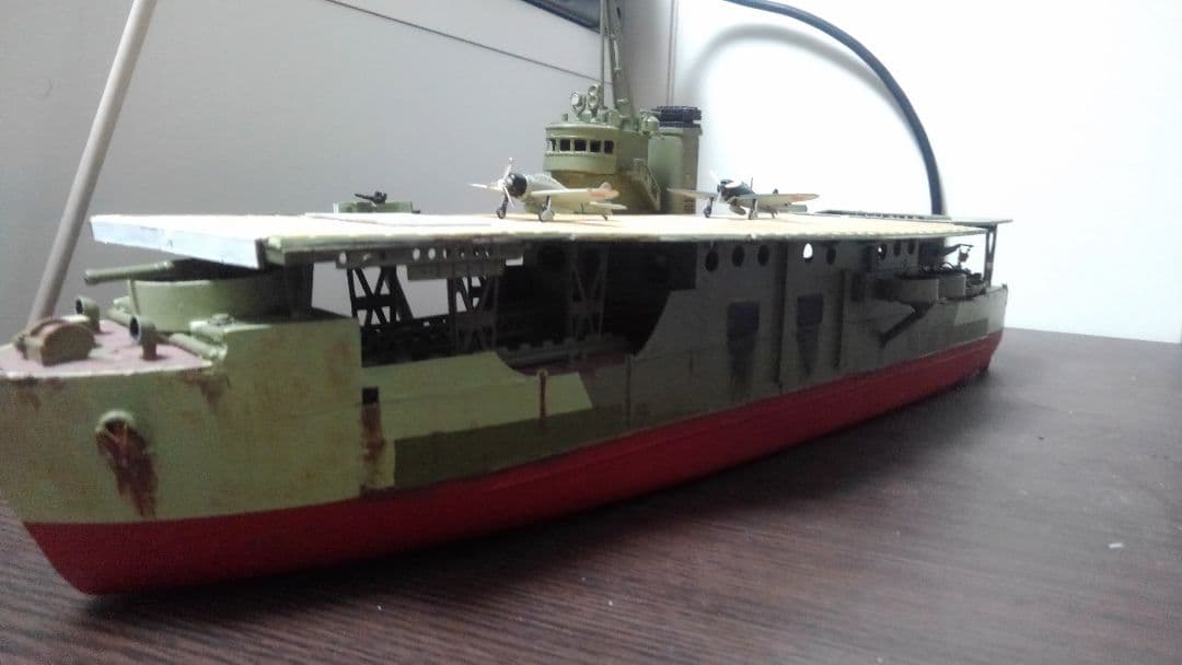 【ワンオフ】完成品　陸軍　護衛　空母　しんあきつ丸　揚陸艦　船　模型　仮想