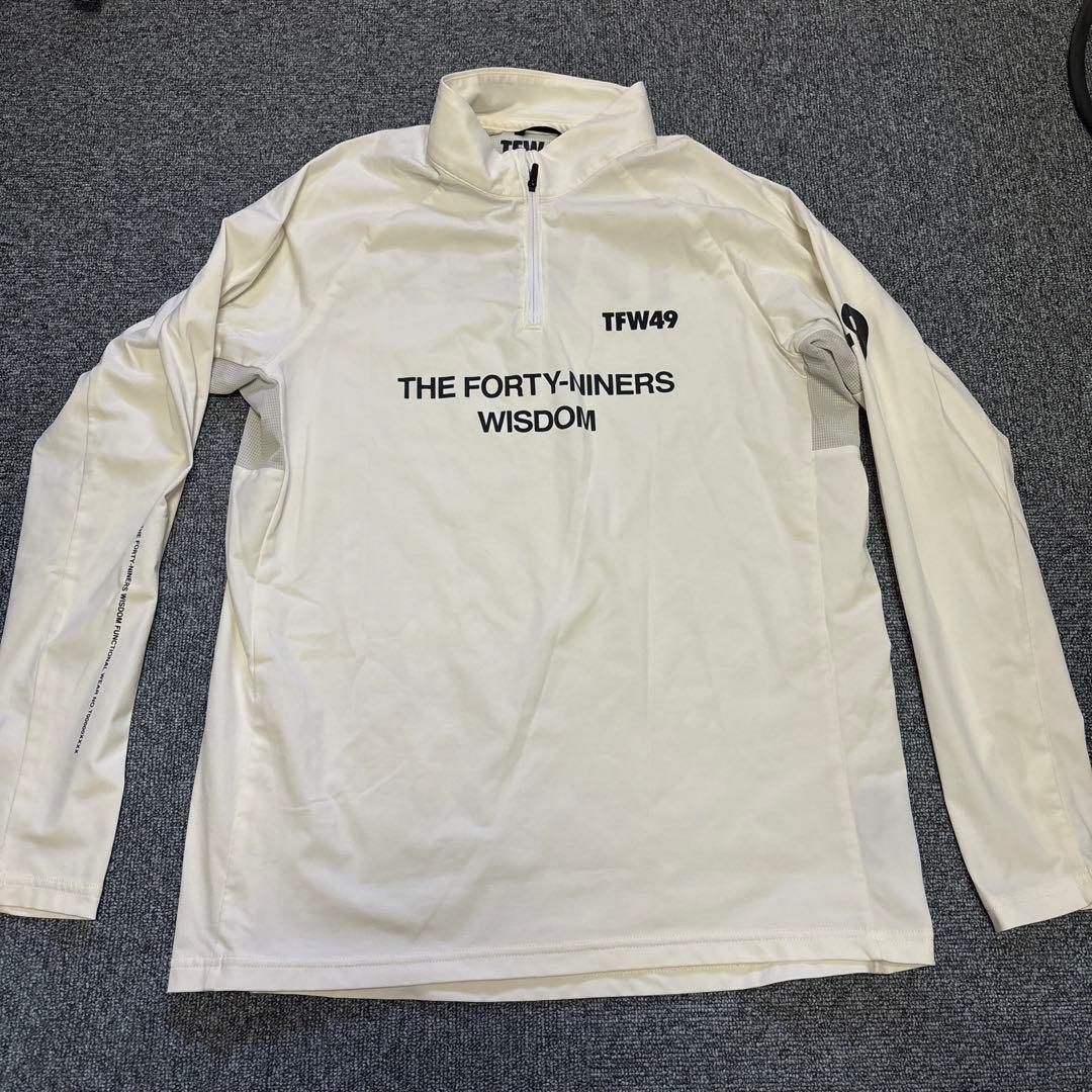 TFW49 長袖ハーフジップシャツ L ホワイト