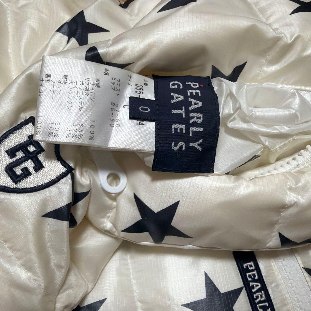 PEARLY GATES リバーシブル 星柄 ダウンスカート サイズ0