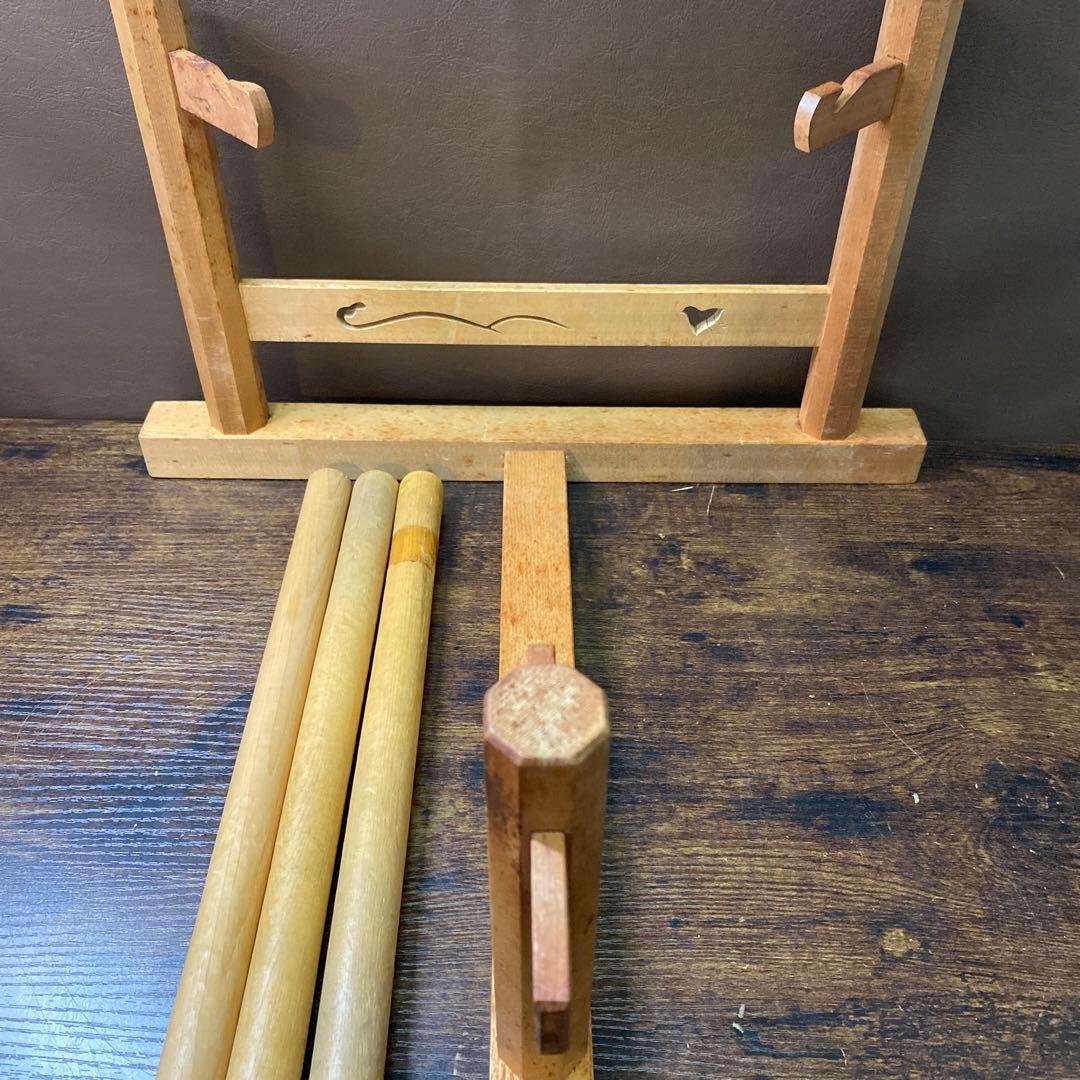 和楽器 小鼓（こつづみ） バチ・台付き