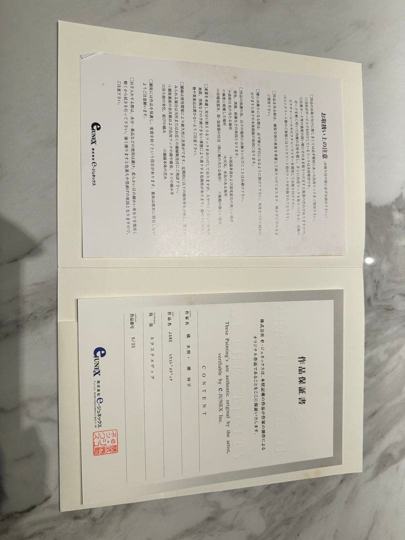 【JANE/橘水樹&櫻林子】保証書付　ミクスドメディア 35部　アールビバン