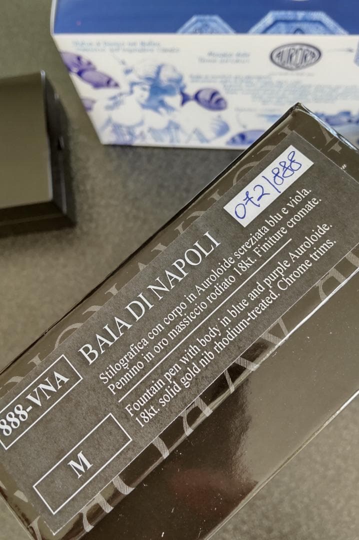 アウロラ 高級万年筆 バイアディナポリ 中字 M 世界限定888本 高級筆記具