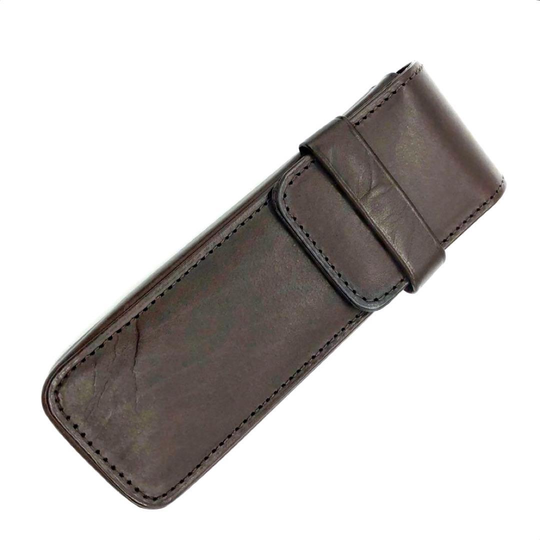 筆記具 OLD COACH pen holder leather