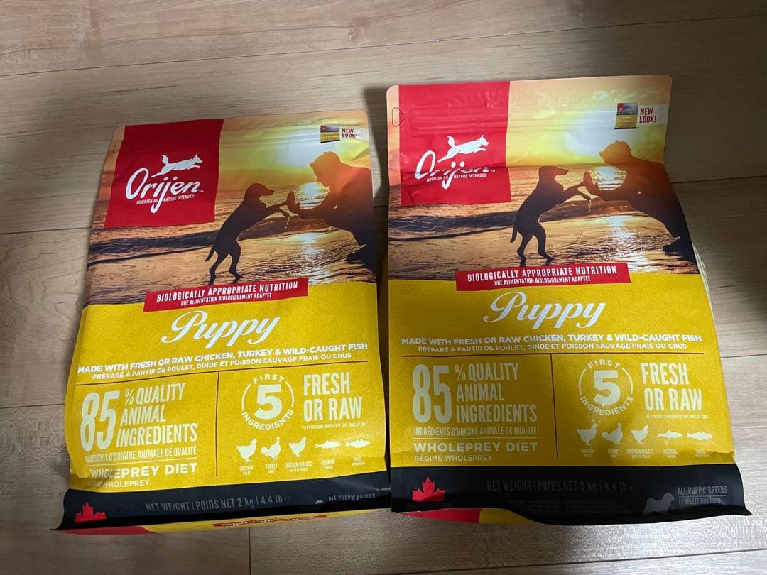 カナダ産オリジン パピー 2kg Orijen dogfood puppy 2袋