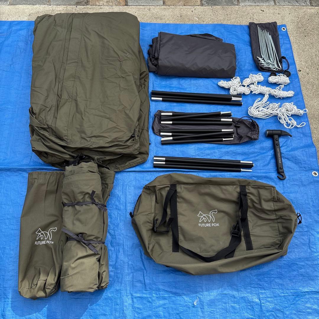 ほぼ未使用　極美品　煙突穴付き　フォックスベース　前幕　フューチャーフォックス