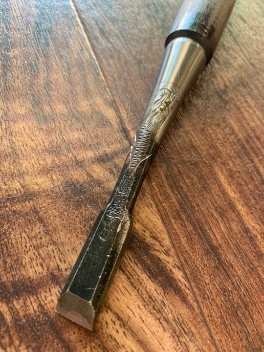 未使用　「龍」彫刻入り追入のみ12mm