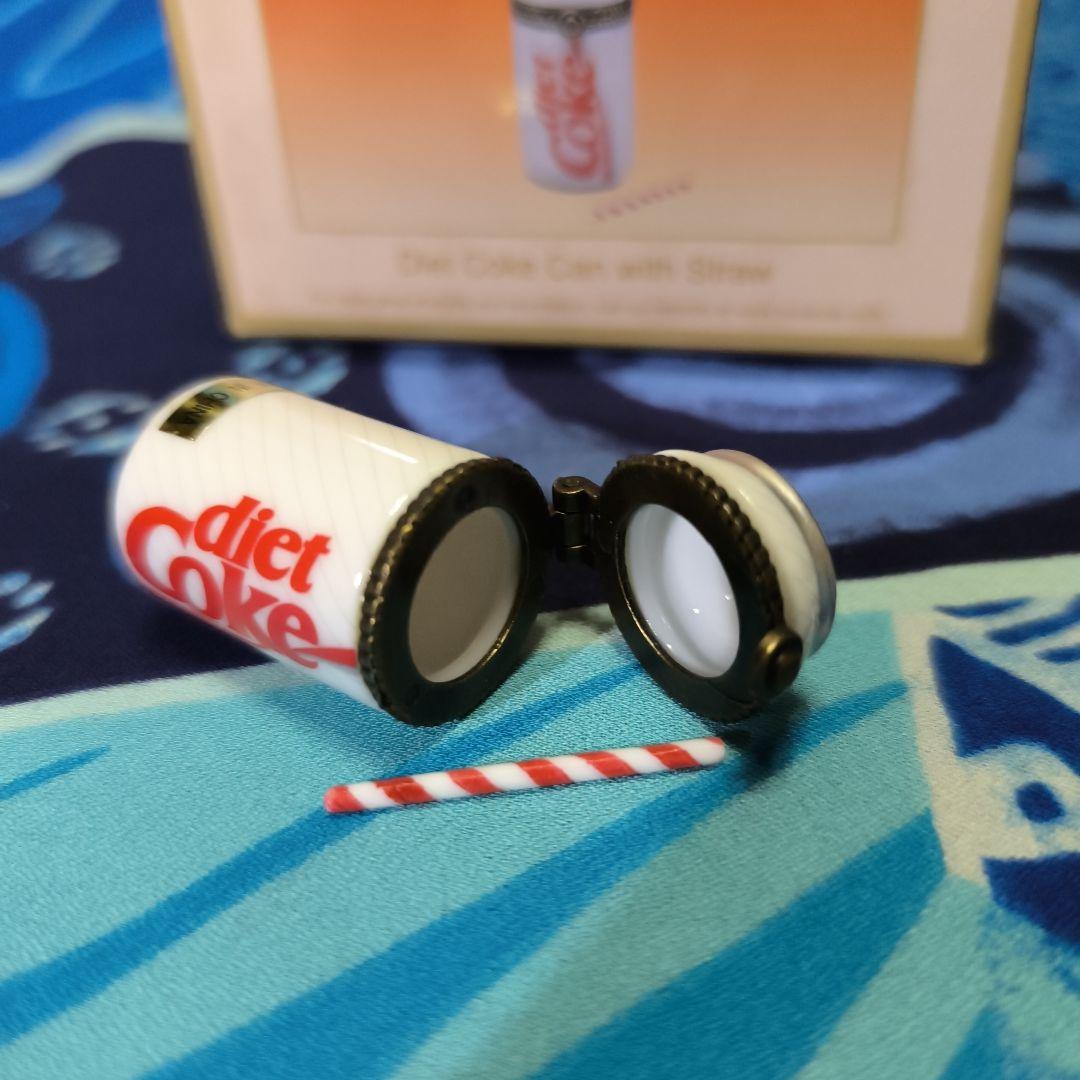 ダイエットコークミニチュア缶とストロー