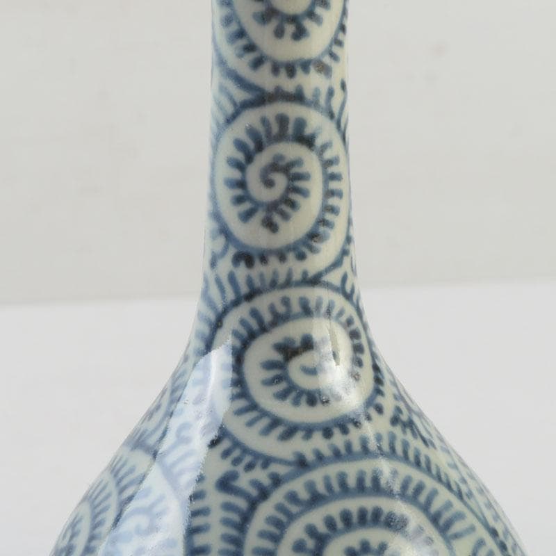 伊万里焼　古伊万里　染付　蛸唐草文　徳利　一輪挿　花生　V　9710