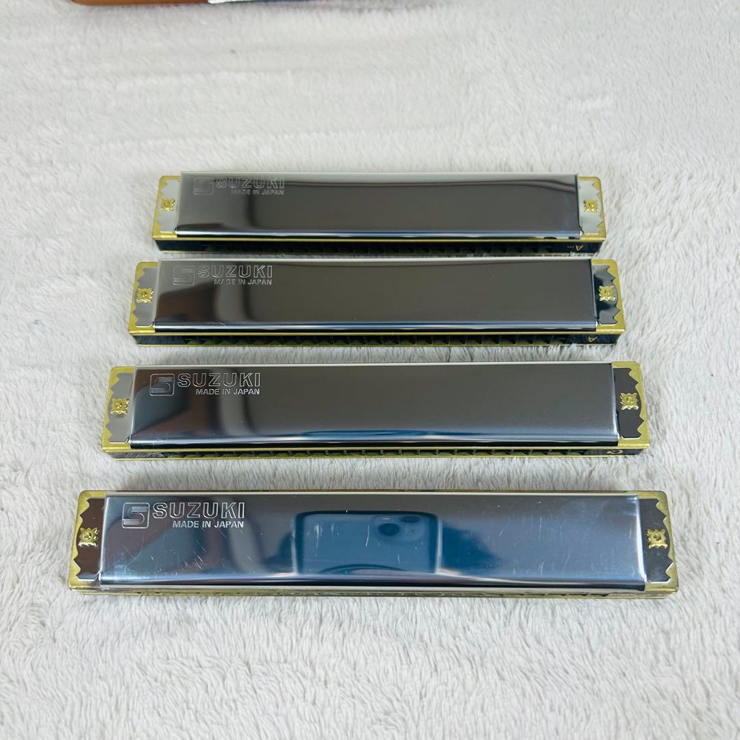 【美品】SUZUKI(SUA-23) 複音ハーモニカ【Am.C.A.C#調】