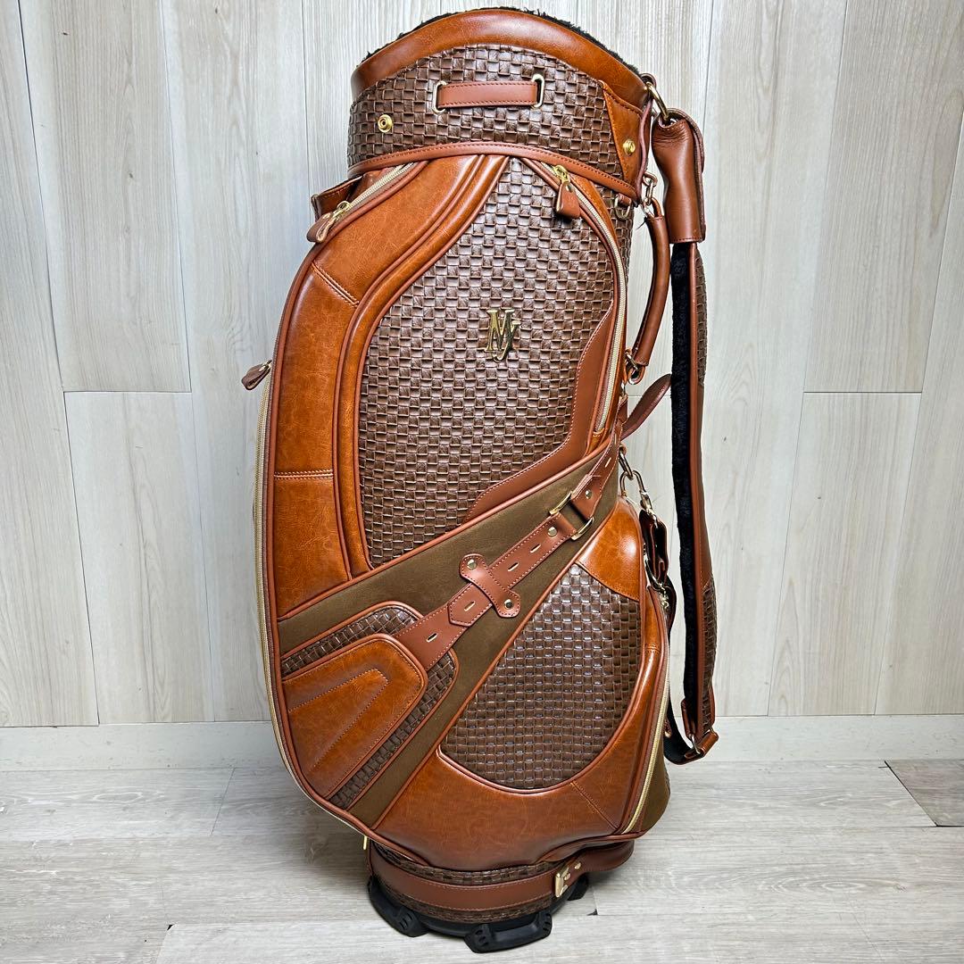 【高級感】マジェスティ ゴルフキャディバッグ ブラウン MJ 美品！豪華！
