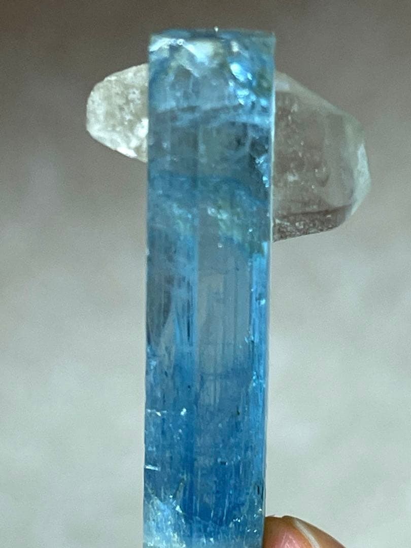 【希少・大結晶】アクアマリン 共生 スモーキークォーツ 原石 15.45 ct