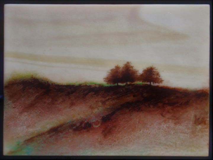 超レア　ガラス工芸　ガラス焼成塗装作品　GARY  VIGEN