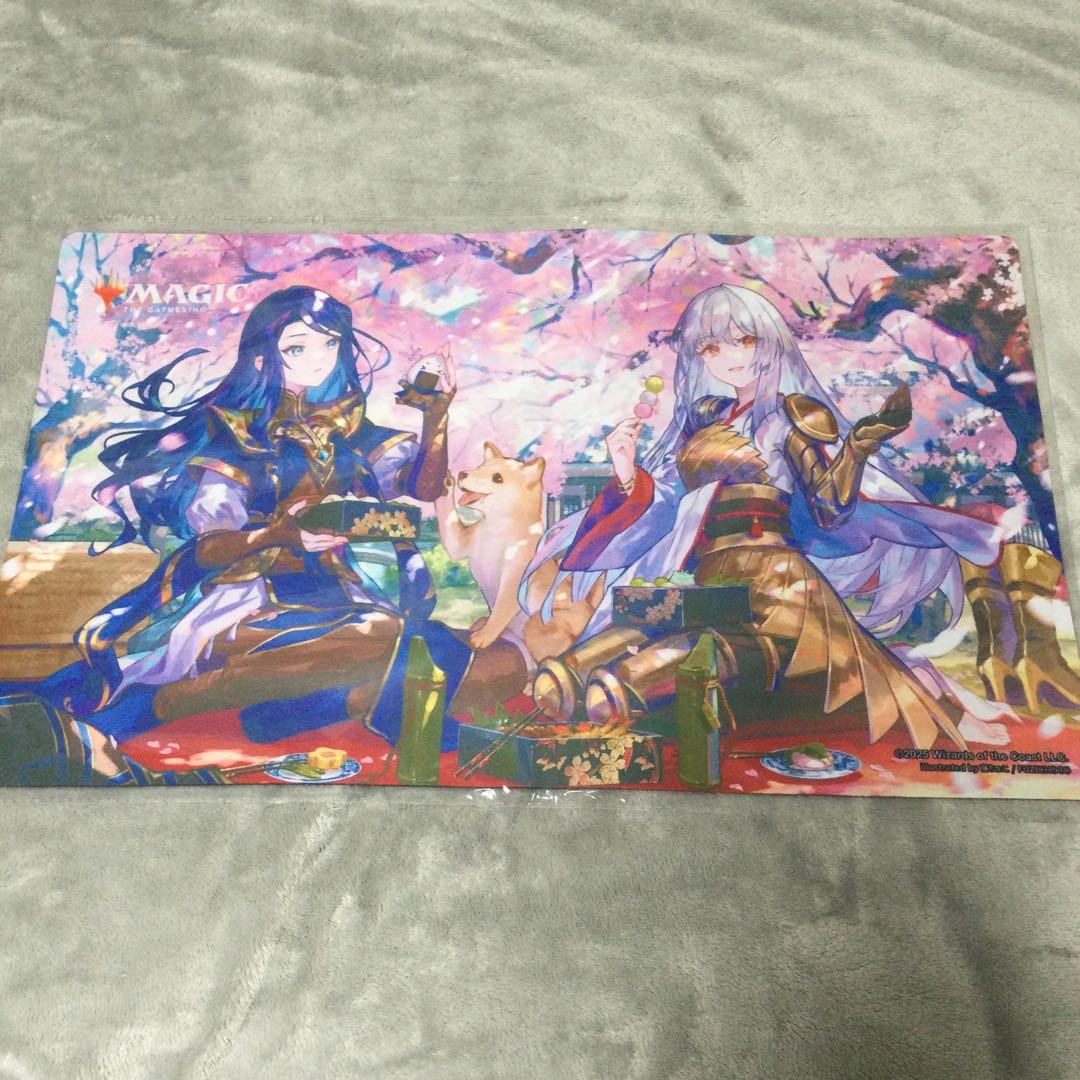 MTG 放浪皇のお花見キャンペーン プレイマット ナーセット　放浪皇　藤ちょこ