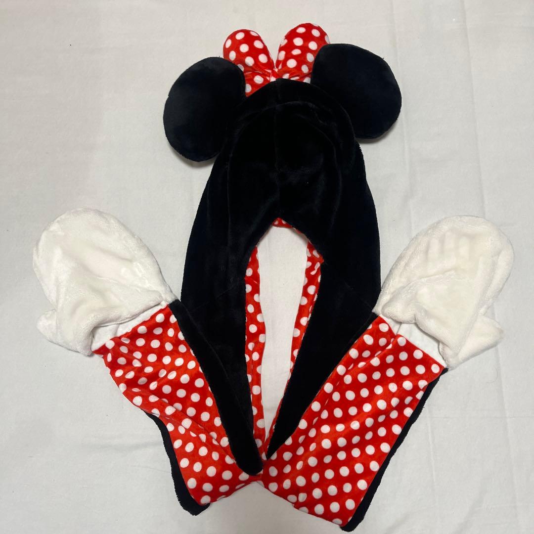 ミニー マフラーキャップ ディズニー