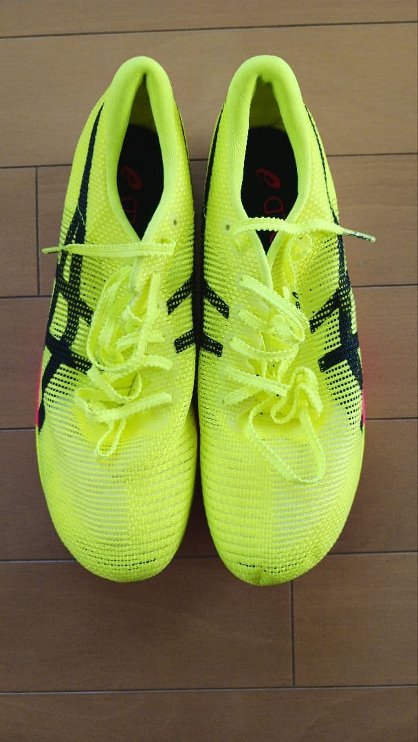 アシックス 陸上競技用スパイクシューズ 蛍光イエロー 25.0cm (ピン無し)