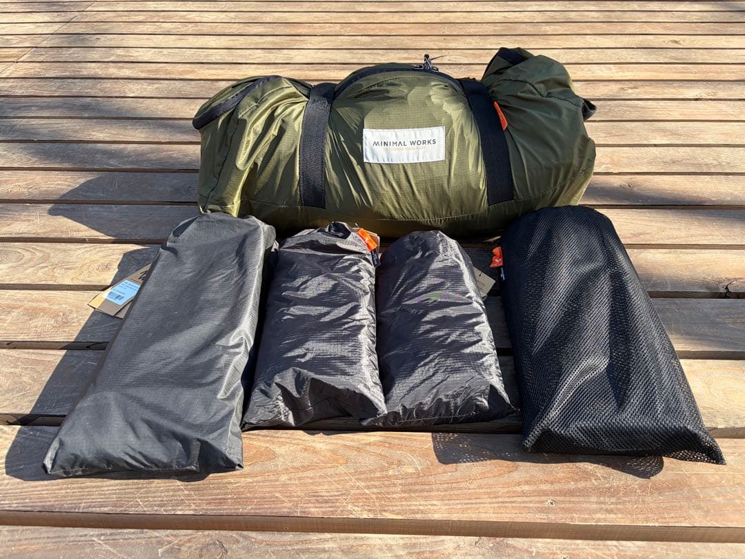 ミニマルワークス シェルターG メッシュドア2/TPUドア1/グランドシート付き