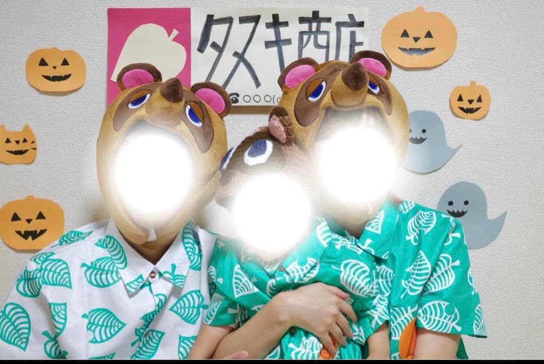 どうぶつの森 シャツと帽子ペアセット＋エプロン　5点セット