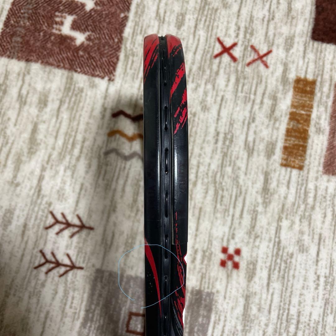 YONEX ナノフォース8Vレブ フレイムレッド UL1 美品 廃盤カラー