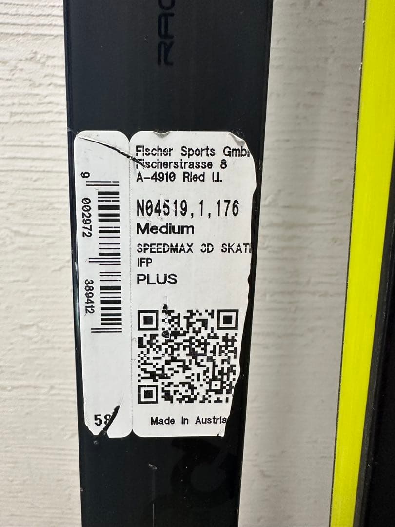 Fischer Speedmax 3D スキー 176cm