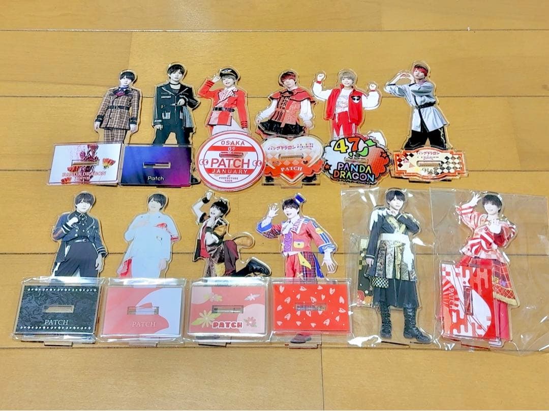 パンダドラゴン ぱっち アクスタ 落書き チェキ ハピカ 2L ぬいぐるみ