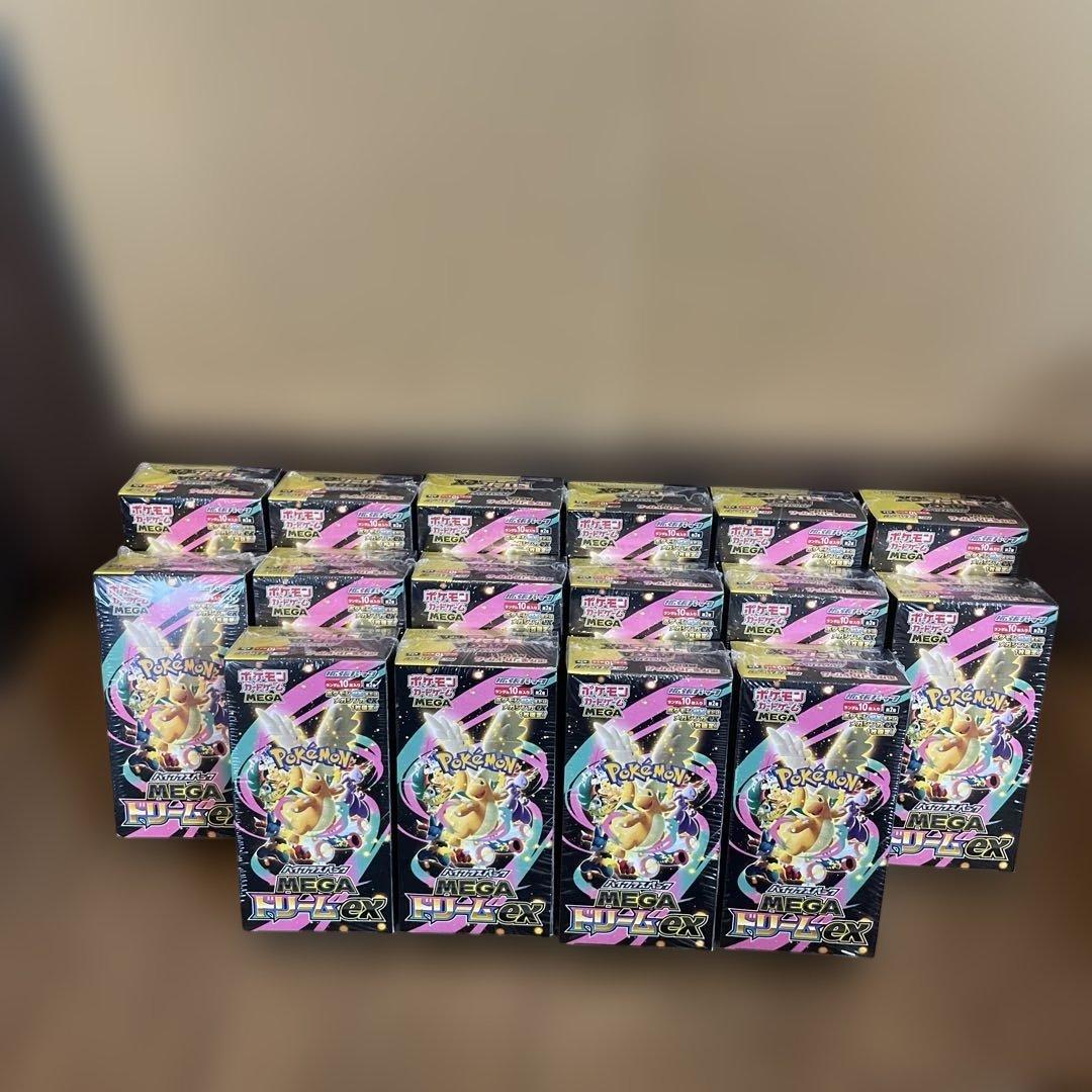 シュリンク付き16BOX ポケモンカードゲーム MEGAドリームEX