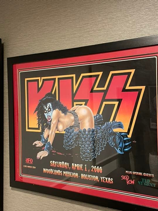 レア KISS キッス Texasライブポスター シルクスクリーン