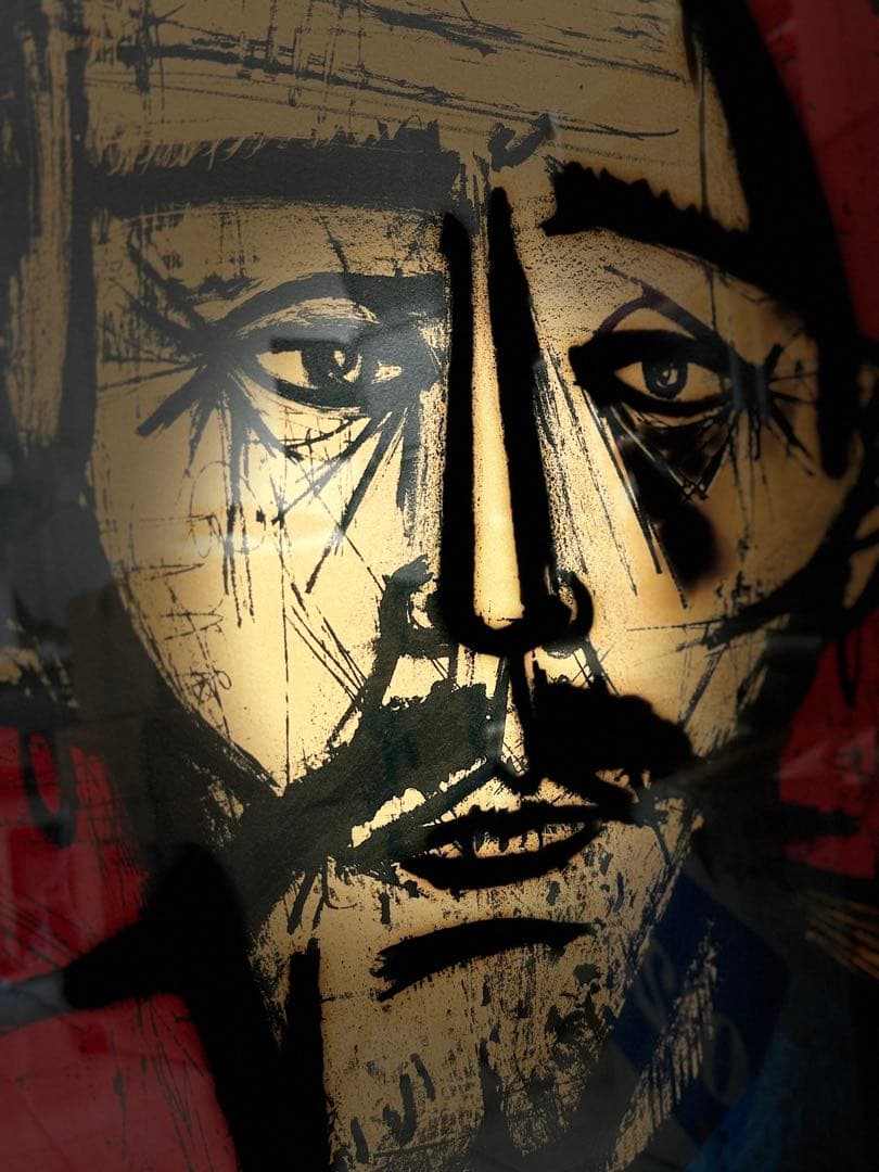 Tベルナール・ビュッフェ 「獅子使い:サーカスより」 リトグラフ 21/120