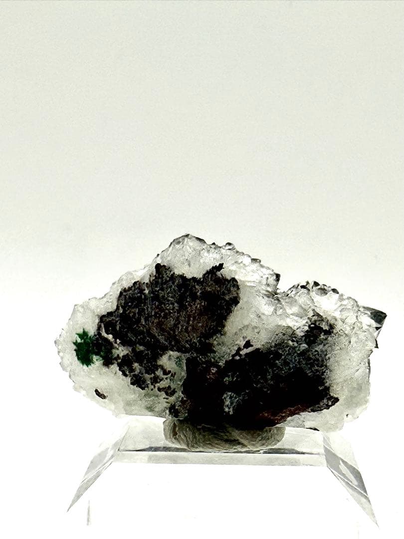 マラカイト　イン　クォーツ　原石　鉱物　標本　天然石　石