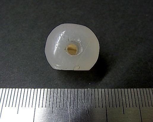 ★B1207★古代石 (262) 美品　西アジア　印章石　カルセドニー　花彫刻