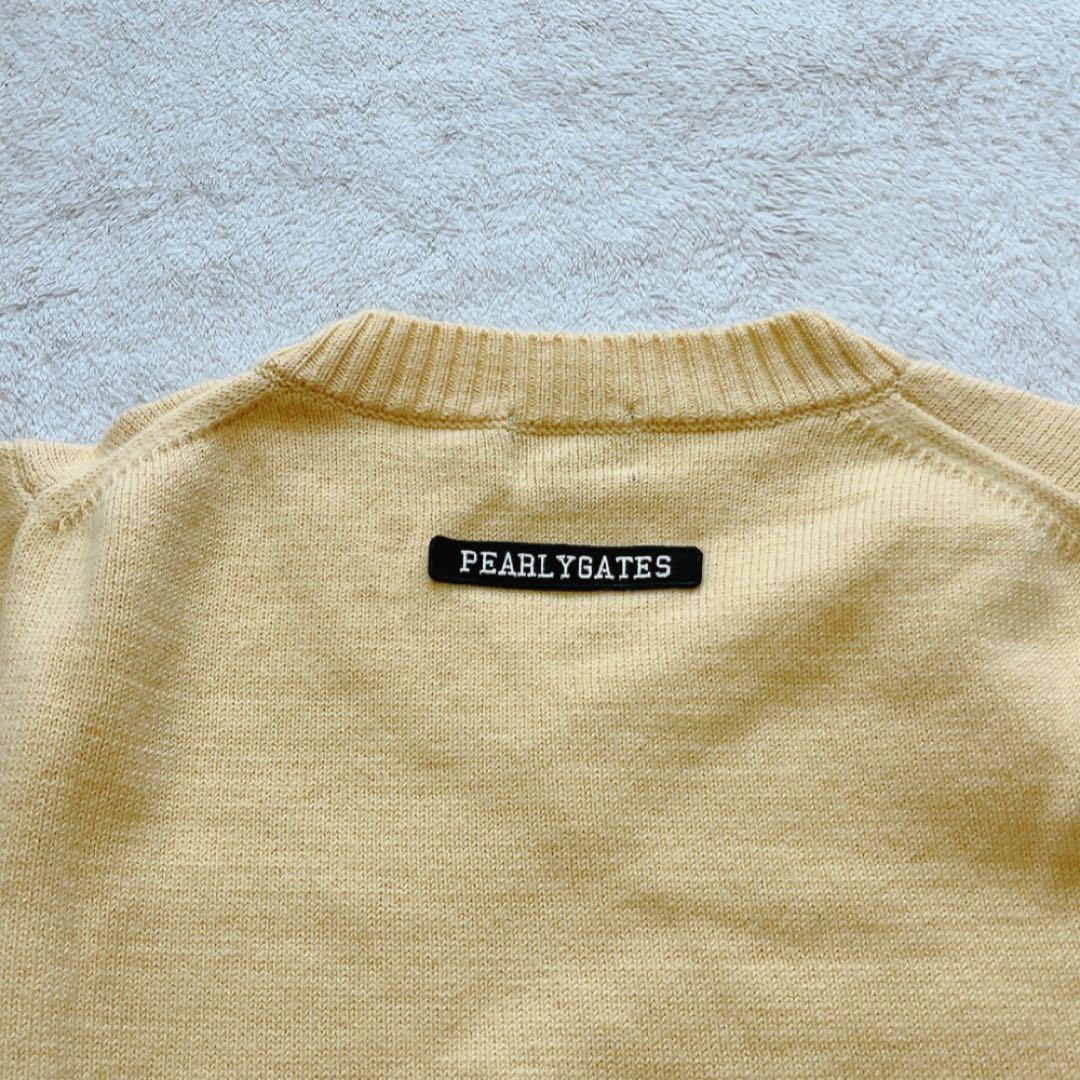 美品　パーリーゲイツ　ニット　ウール　毛　レオパード　ヒョウ　ベージュ　豹　L