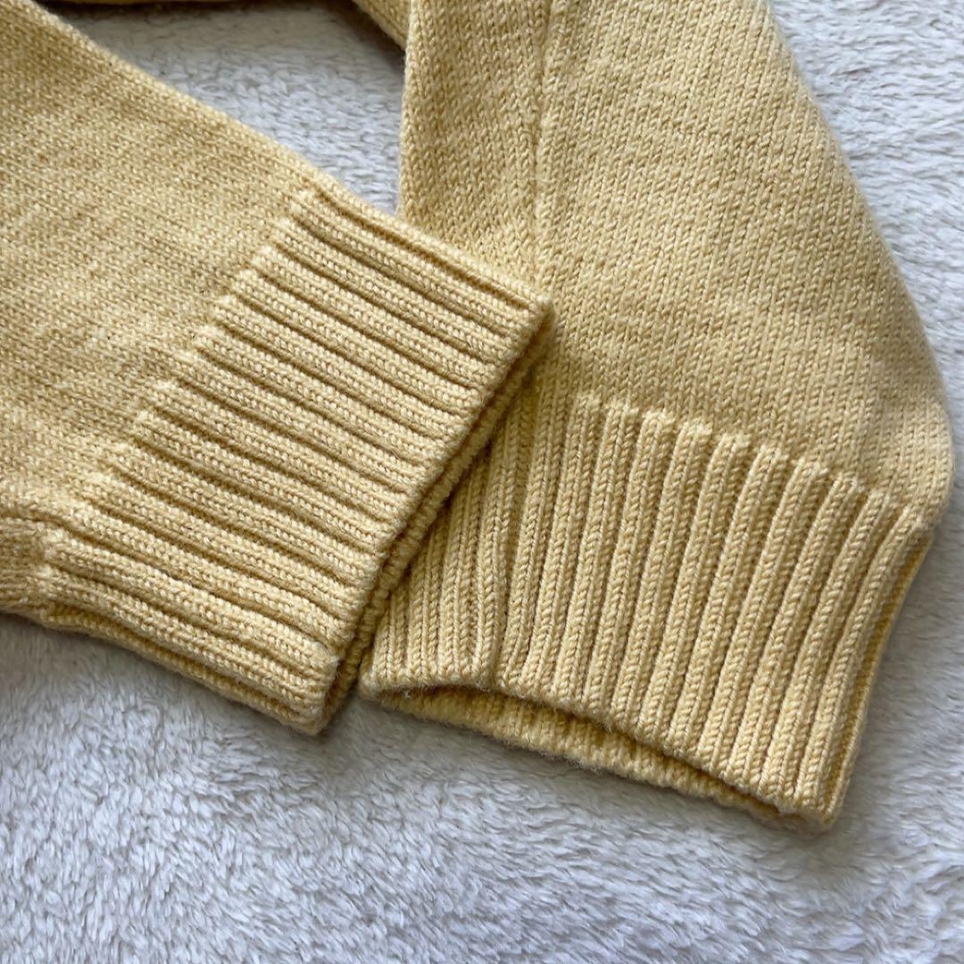 美品　パーリーゲイツ　ニット　ウール　毛　レオパード　ヒョウ　ベージュ　豹　L