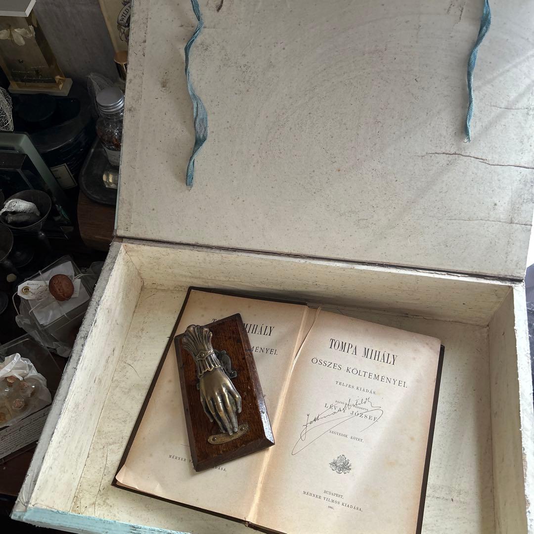 フランスアンティーク 木製 本 木箱 Krank クランクマルチェロ