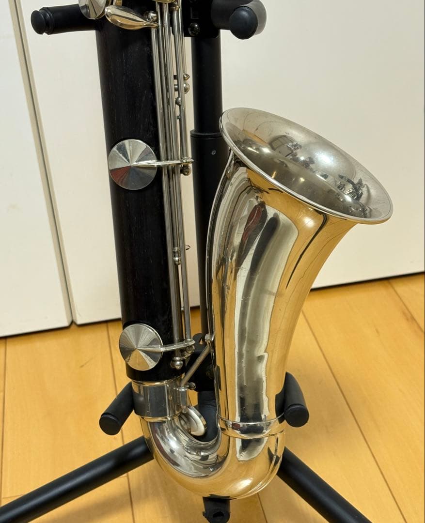 【稀少】バスクラリネット　ノブレ　ケース付き　木製（グラナディラ材）