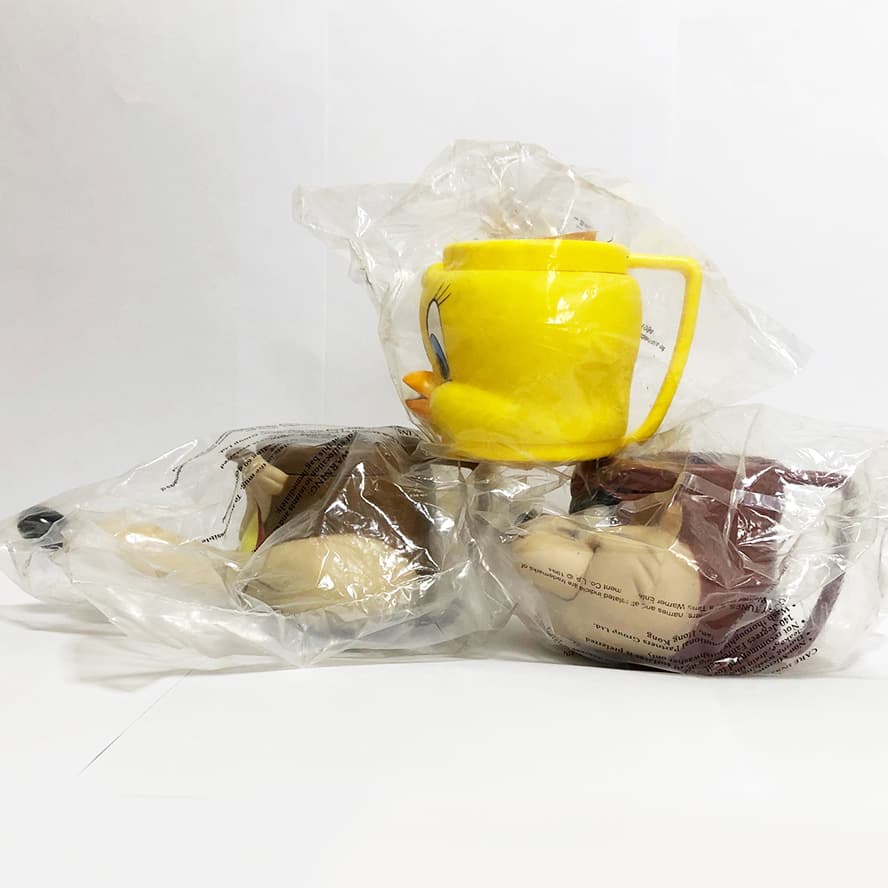 新品未使用品！ルーニーテューンズ 3D フェイス マグカップ３個１セット#002