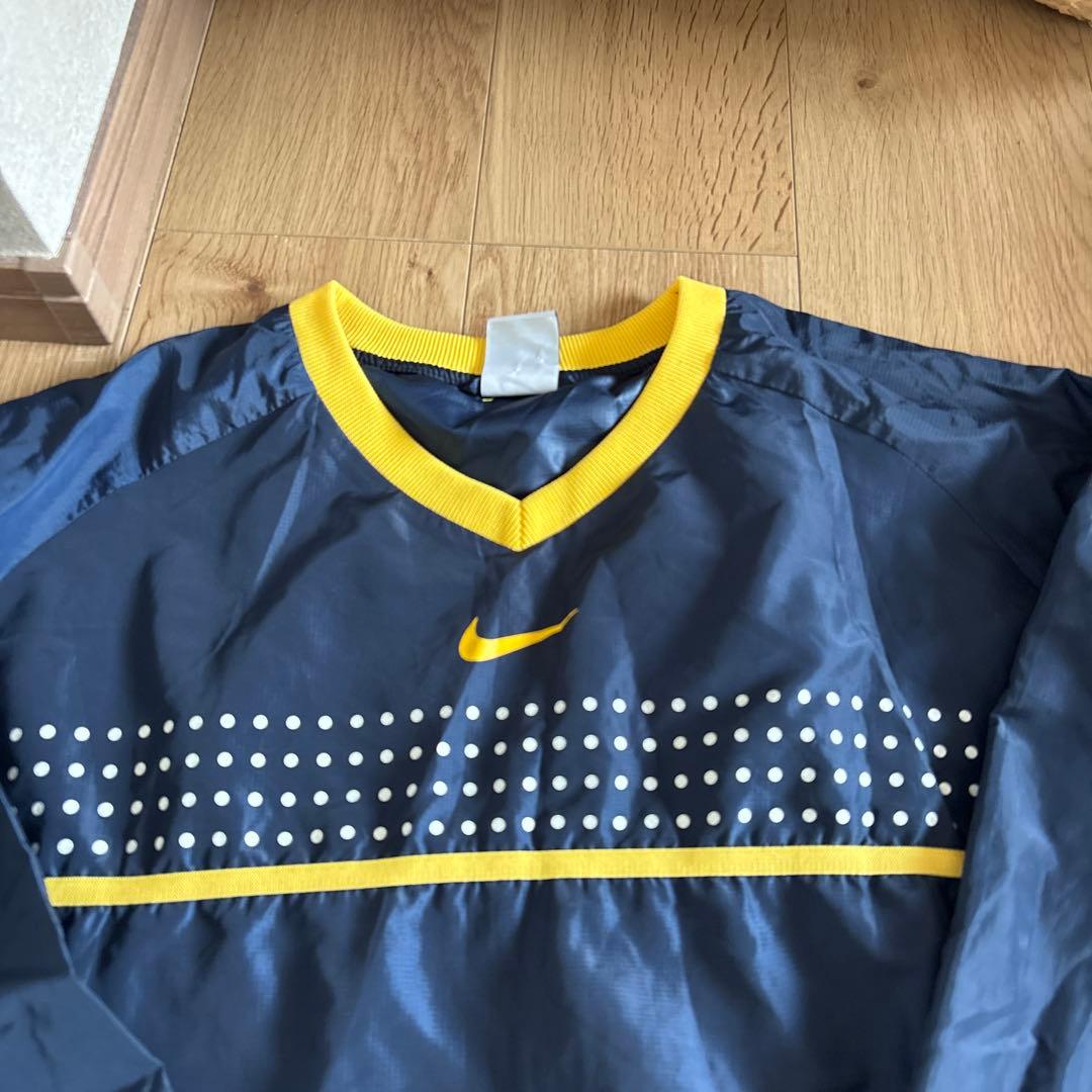 【NIKE】ナイロン ピステ セットアップ 上下 ネイビー ドット メンズL/M