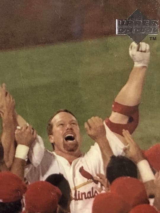 マークマクガイヤー　カード　ホームラン記念　クリアプレート