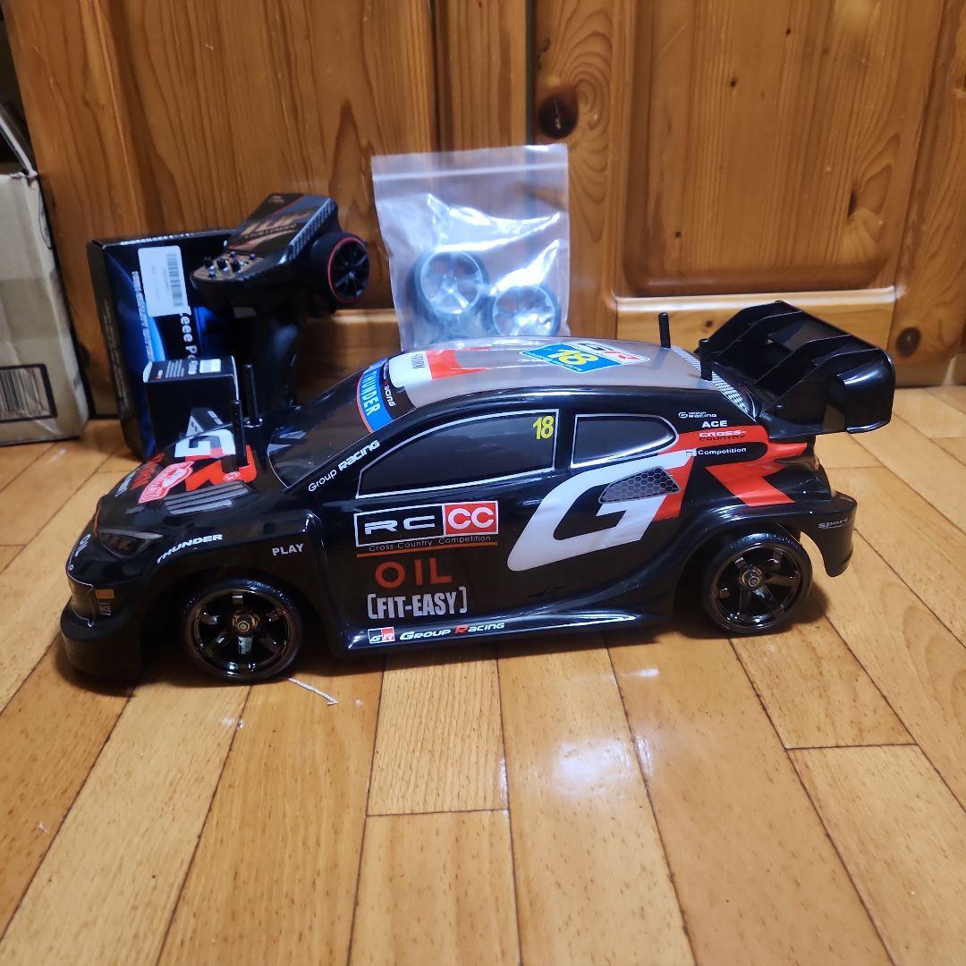 タミヤ ドリフト ラジコン フルセット　TT02　　黒 ラリー　ボディ　tt02